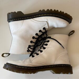 Dr. Martens White and Black Boots